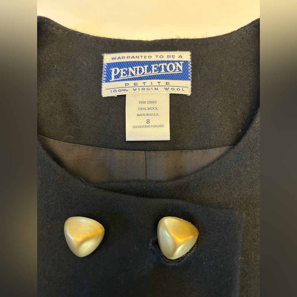 Pendleton Black Double-Breasted Blazer - image 5